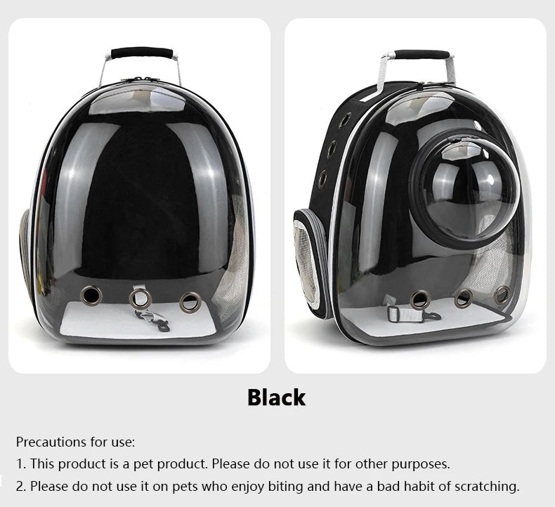 Sac de transport pour chat, sac à dos pour animaux de compagnie, respirant, portable, transparent, sac à dos pour chiot, sac de transport pour chien, sacs en forme de capsule spatiale