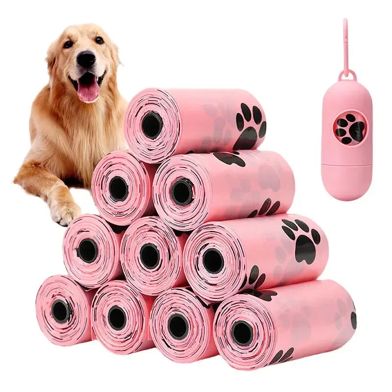 10 rouleaux sac à merde pour chien sac de nettoyage extérieur sac à merde nettoyage extérieur fournitures pour animaux de compagnie pour chien 15 sacs/rouleau recharge sac poubelle fournitures pour animaux de compagnie