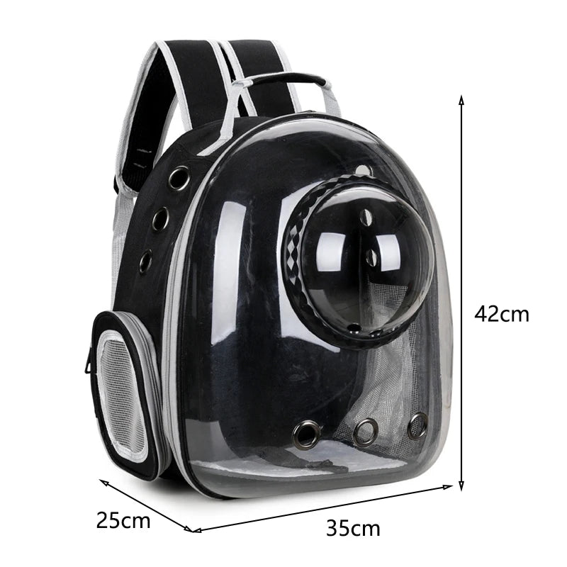Sac de transport pour chat, sac à dos pour animaux de compagnie, respirant, portable, transparent, sac à dos pour chiot, sac de transport pour chien, sacs en forme de capsule spatiale