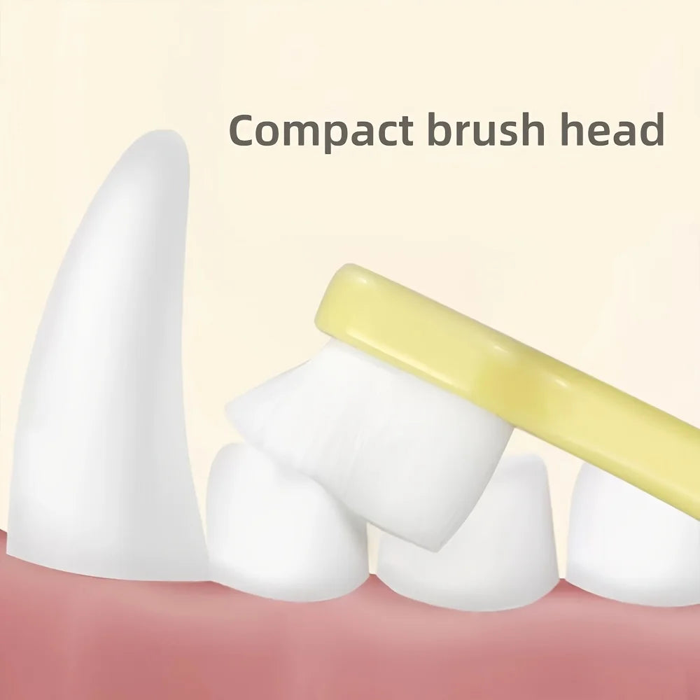 Brosse à dents pour animaux de compagnie, brosse à dents à poils ultra-fins, petite tête, poils doux, soins bucco-dentaires pour chiens et chats, universelle pour animaux de compagnie, 2 pièces