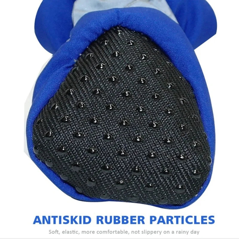 Chaussures imperméables pour animaux de compagnie, bottes de pluie antidérapantes, pour petits chats, chiots, accessoires pour pattes d'animaux, 4 pièces/ensemble
