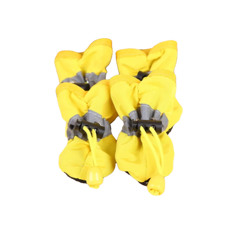 Chaussures imperméables pour animaux de compagnie, bottes de pluie antidérapantes, pour petits chats, chiots, accessoires pour pattes d'animaux, 4 pièces/ensemble