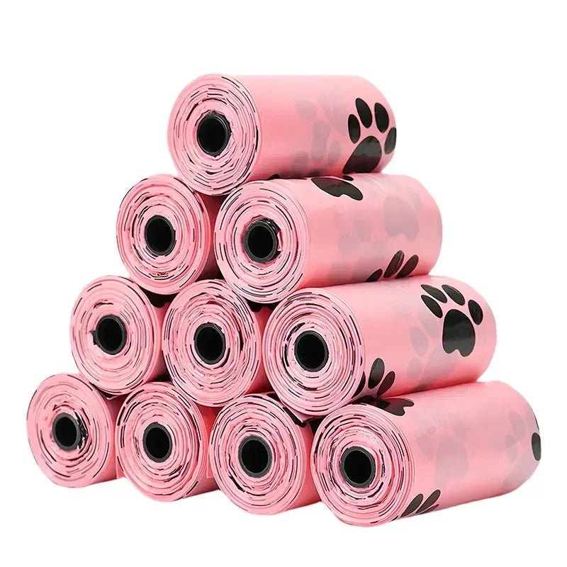 10 rouleaux sac à merde pour chien sac de nettoyage extérieur sac à merde nettoyage extérieur fournitures pour animaux de compagnie pour chien 15 sacs/rouleau recharge sac poubelle fournitures pour animaux de compagnie