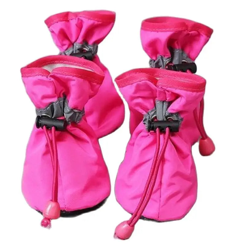 Chaussures imperméables pour animaux de compagnie, bottes de pluie antidérapantes, pour petits chats, chiots, accessoires pour pattes d'animaux, 4 pièces/ensemble