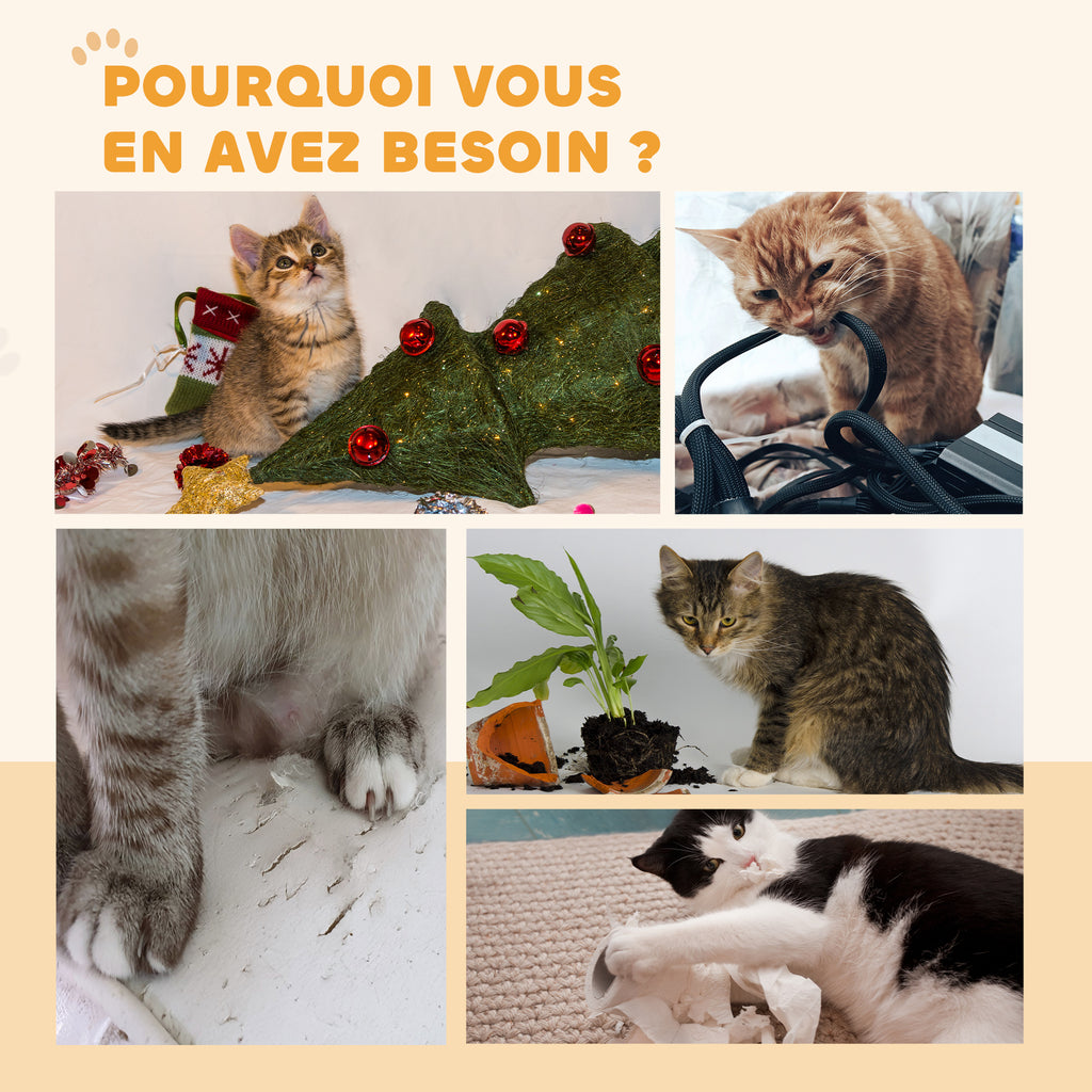 Roue d'exercice pour chat roue de course pour chat frein sécurisé et tapis de grattage amovible silencieux 91 cm marron